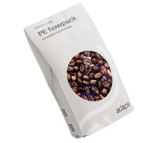adapa pe flowpack coffee beans powder gusseted bag crystalpe mdope
